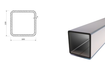 Profil stalowy 100x100x4 (S355)