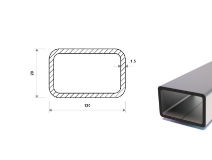 Profil stalowy ocynkowany 120x20x1,5