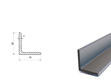 Kątownik ocynkowany 30x22x3