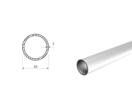 Rura aluminiowa 10x1