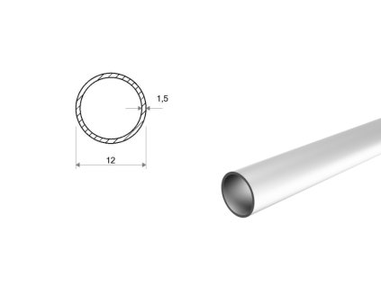 Rura aluminiowa 12x1,5