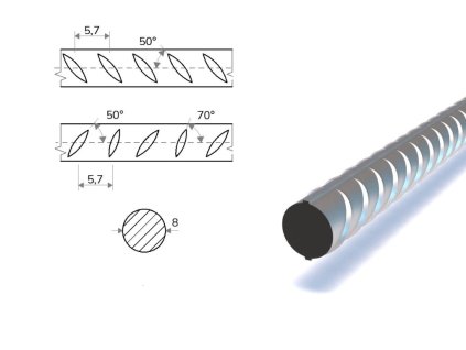 Pręt zbrojeniowy fi 8